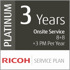 Ricoh Plan de Servicio Platino a 3 años (Producción de Volumen Bajo)