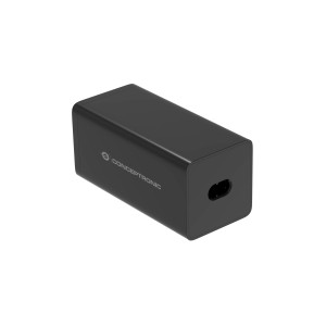 Conceptronic OZUL06BE cargador de dispositivo móvil Universal Negro Corriente alterna Carga rápida Interior