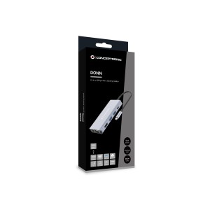 Conceptronic DONN20G Alámbrico USB 3.2 Gen 1 (3.1 Gen 1) Type-C Gris