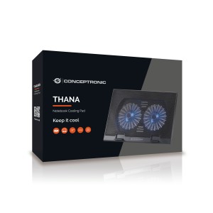 Conceptronic THANA02B almohadilla fría 43,2 cm (17") Negro