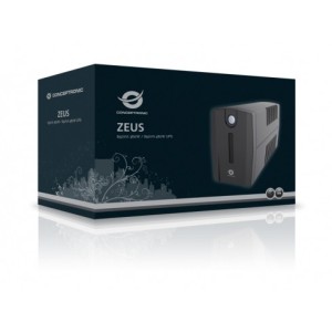 Conceptronic ZEUS01E sistema de alimentación ininterrumpida (UPS) Línea interactiva 0,65 kVA 360 W 4 salidas AC