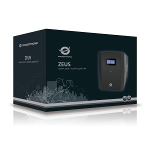 Conceptronic ZEUS03EM sistema de alimentación ininterrumpida (UPS) Línea interactiva 1,2 kVA 720 W 5 salidas AC