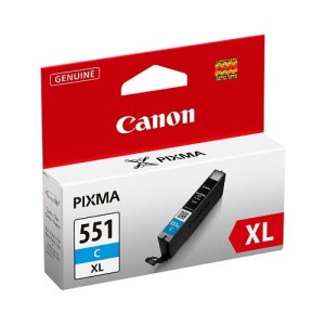 Canon CLI-551XL C w sec cartucho de tinta 1 pieza(s) Original Alto rendimiento (XL) Fotos cian