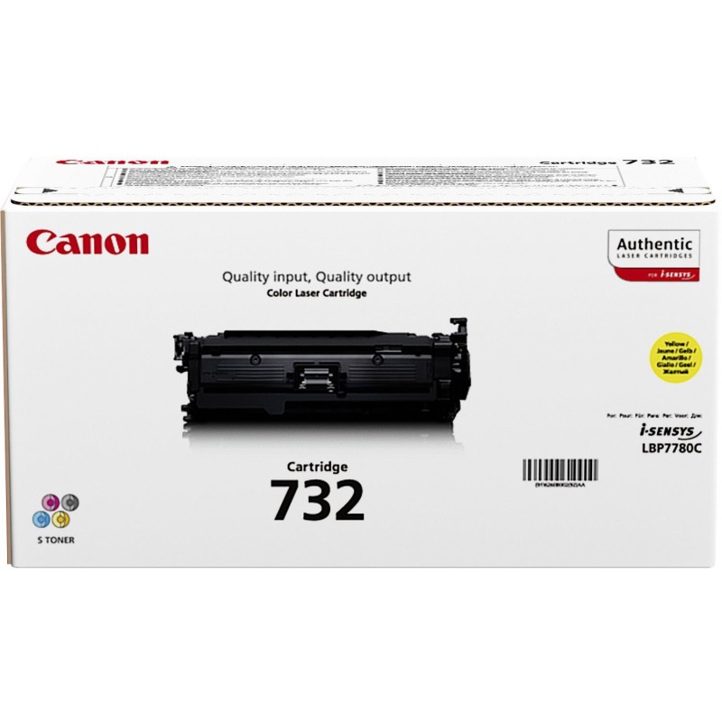 Canon 732Y cartucho de tóner 1 pieza(s) Original Amarillo