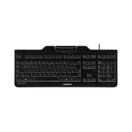 CHERRY KC 1000 SC teclado Oficina USB QWERTY Español Negro