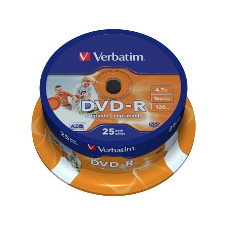 Verbatim 43538 DVD en blanco 4,7 GB DVD-R 25 pieza(s)