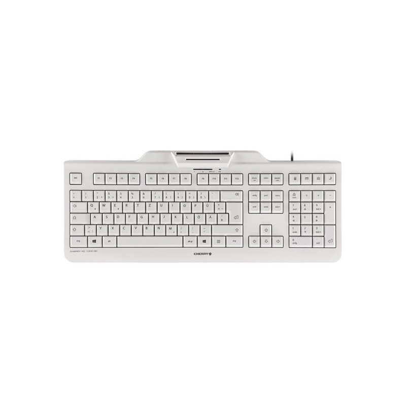 CHERRY KC 1000 SC teclado Universal USB QWERTY Español Gris