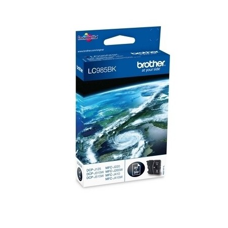 Brother LC-985BKBP cartucho de tinta 1 pieza(s) Original Negro