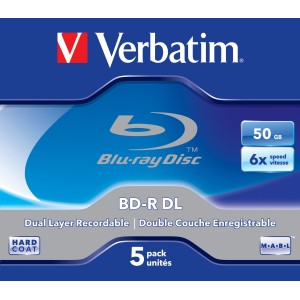 Verbatim 43748 disco blu-ray lectura escritura (BD) BD-R 50 GB 5 pieza(s)