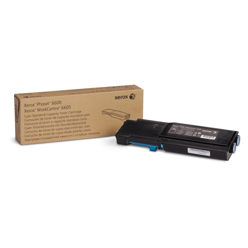 Xerox Cartucho de tóner cián de capacidad normal para Phaser 6600 WorkCentre 6605 (2000 páginas)