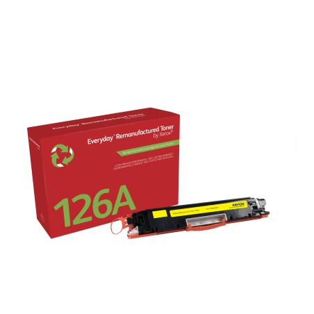 Remanufacturado Everyday Tóner Everyday™ Amarillo remanufacturado de Xerox es compatible con HP 126A (CE312A), Capacidad