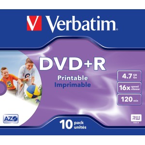 Verbatim 43508 DVD en blanco 4,7 GB DVD+R 10 pieza(s)