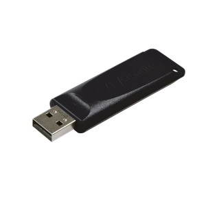 Verbatim Slider - Unidad USB de 64 GB - Negro