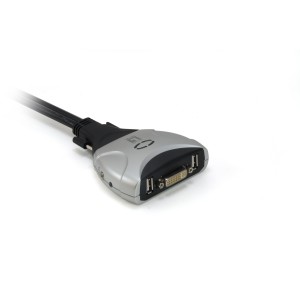 LevelOne KVM de 2 puertos, DVI, USB, Audio