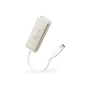 j5create JCA111 Adaptador gráfico USB 1920 x 1080 Pixeles Aluminio, Blanco