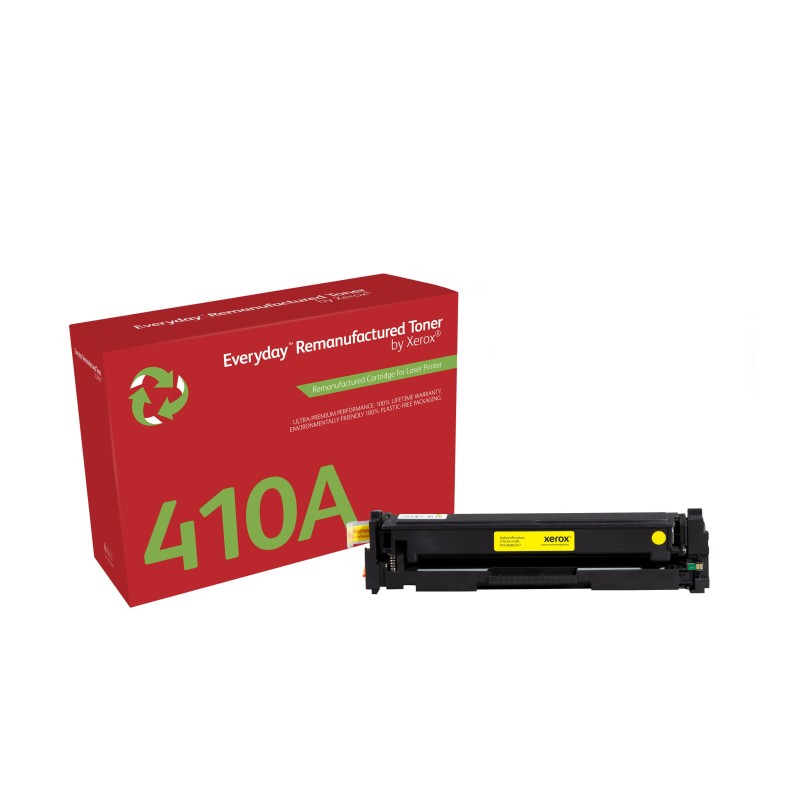 Everyday Tóner ™ Amarillo remanufacturado de Xerox es compatible con HP 410A (CF412A), Capacidad estándar