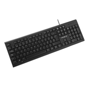 Tacens Anima AK0 - Teclado profesional (membrana, pulsación optimizada, diseño ecológico, USB 2.0, Mac Linux Windows