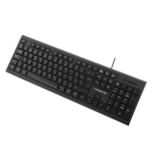 Tacens Anima AK0 - Teclado profesional (membrana, pulsación optimizada, diseño ecológico, USB 2.0, Mac Linux Windows