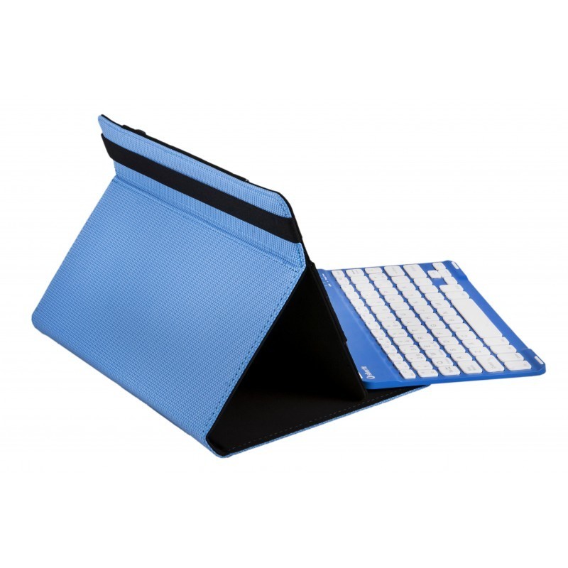SilverHT Funda Universal Gripcase con Teclado para tablets de 9 a 10.1" - Azul