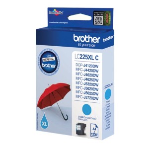 Brother LC-225XLC cartucho de tinta 1 pieza(s) Original Alto rendimiento (XL) Cian