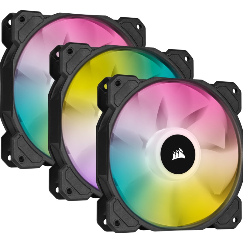 SP120 RGB ELITE Carcasa del ordenador Ventilador 12 cm Negro 3 pieza(s)