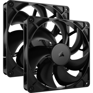 RS140 Carcasa del ordenador Ventilador 14 cm Negro 2 pieza(s)