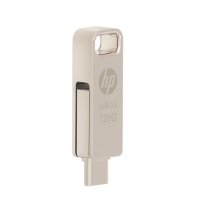 HPFD206C-128 unidad flash USB 128 GB USB Type-A / USB Type-C 3.2 Gen 2 (3.1 Gen 2) Plata