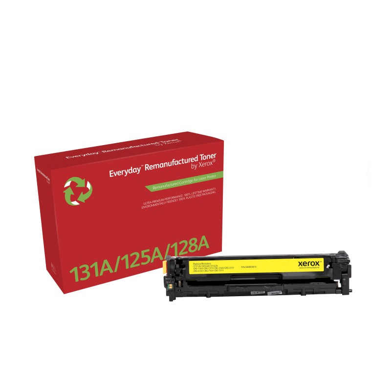 Remanufacturado Everyday Tóner Everyday™ Amarillo remanufacturado de Xerox es compatible con HP 131A (CF212A), Capacidad