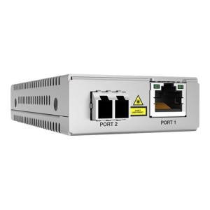 Allied Telesis AT-MMC2000LX LC-TAA-60 convertidor de medio 1000 Mbit s 1310 nm Monomodo Gris