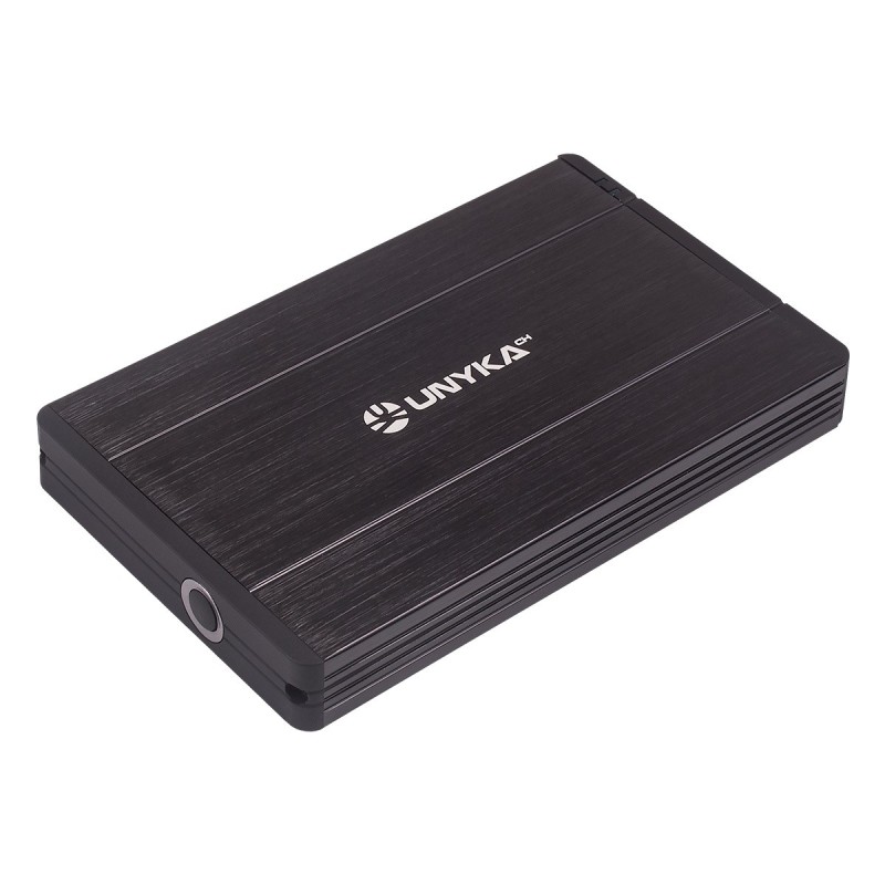UNYKAch 25201 Caja de disco duro (HDD) Negro 2.5"