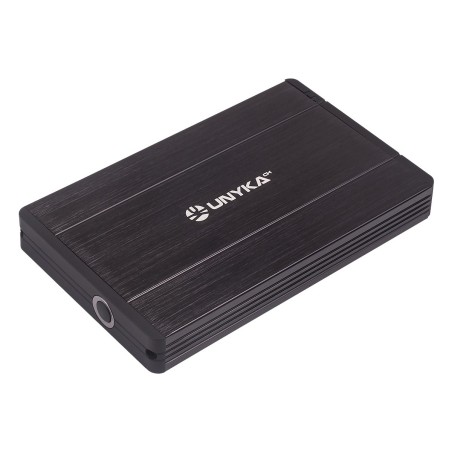UNYKAch 25201 Caja de disco duro (HDD) Negro 2.5"