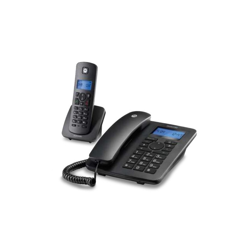 Motorola C4201 Teléfono DECT analógico Identificador de llamadas Negro