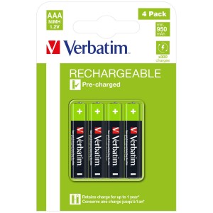 Verbatim 49514 pila doméstica Batería recargable AAA Níquel-metal hidruro (NiMH)