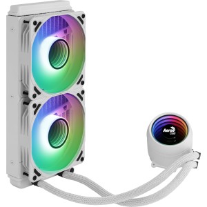 Aerocool MIRAGEL240W Refrigeración Líquida CPU 2xVentilador 12cm ARGB TDP 400W Blanco