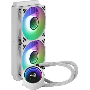Aerocool MIRAGEL240W Refrigeración Líquida CPU 2xVentilador 12cm ARGB TDP 400W Blanco