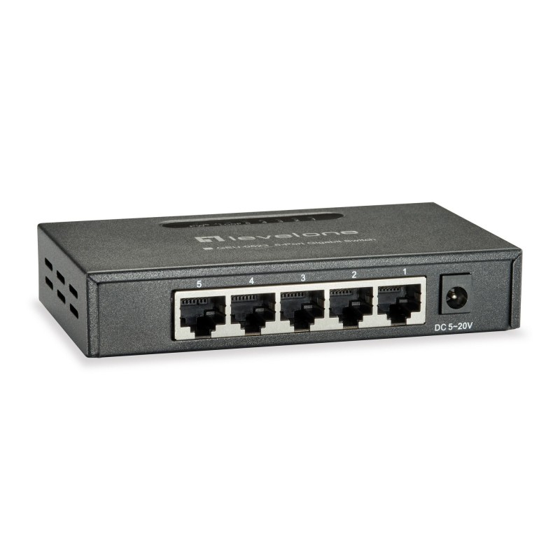 LevelOne GEU-0523 switch No administrado Gigabit Ethernet (10 100 1000) Negro