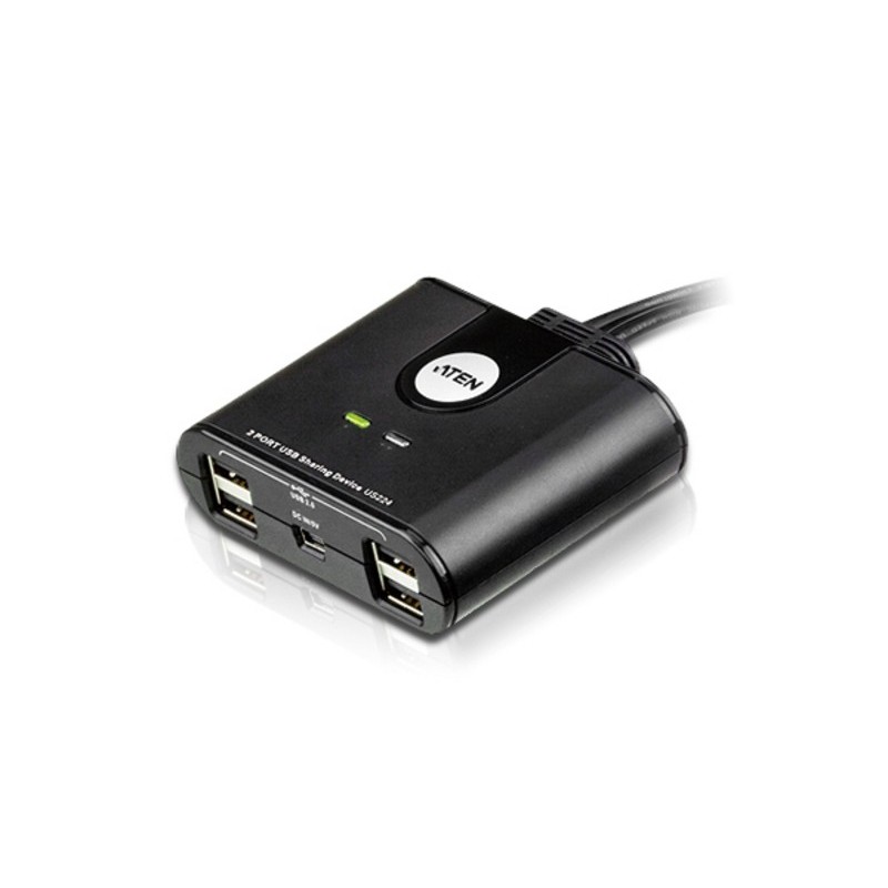 ATEN Switch de periféricos USB 2.0 de 2 x 2 puertos