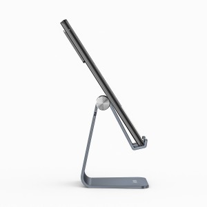 AISENS Soporte De Sobremesa Tamaño M Ajustable (1 Pivote) Para Movil   Tablet, Gris