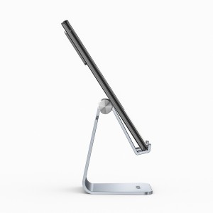 AISENS Soporte De Sobremesa Tamaño M Ajustable (1 Pivote) Para Movil   Tablet, Plata