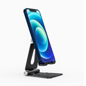 AISENS Soporte De Sobremesa Tamaño M Ajustable (2 Pivotes) Para Movil   Tablet, Negro