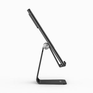 AISENS Soporte De Sobremesa Tamaño M Ajustable (1 Pivote) Para Movil   Tablet, Negro