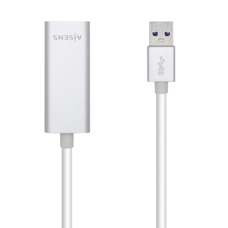 AISENS Conversor USB 3.0 A Ethernet Gigabit 10 100 1000 Mbps, 15 cm