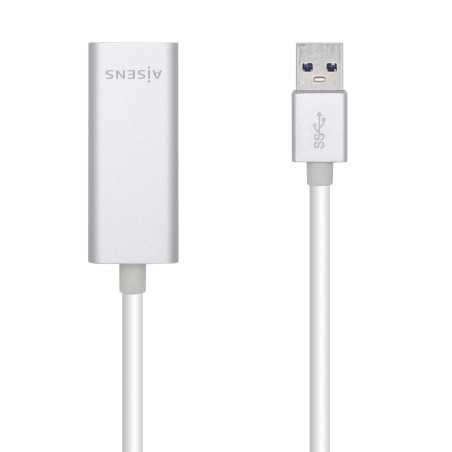 AISENS Conversor USB 3.0 A Ethernet Gigabit 10 100 1000 Mbps, 15 cm