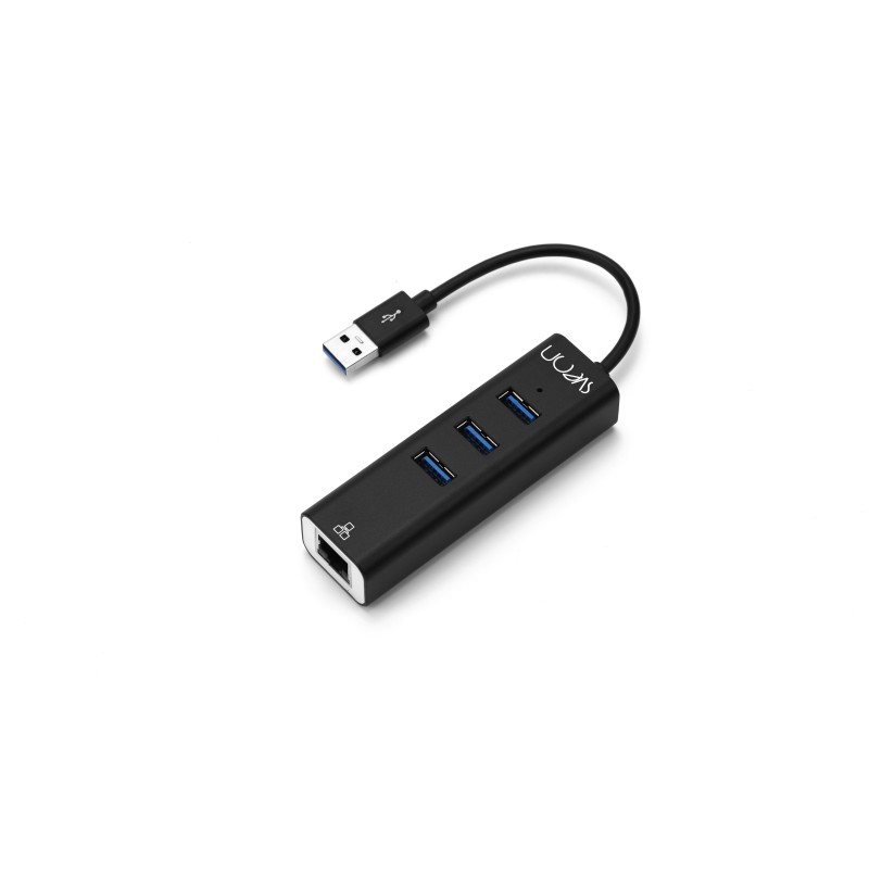 Sveon SCT240 hub de interfaz USB 3.2 Gen 1 (3.1 Gen 1) Type-A 5000 Mbit s Negro