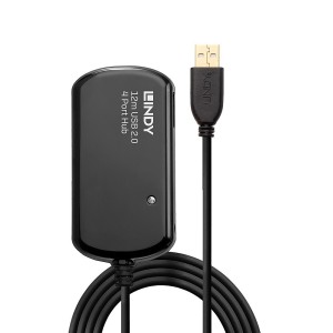 Lindy 42783 hub de interfaz 480 Mbit s Negro