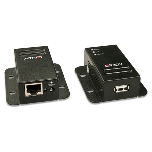 Lindy 42680 ampliador de red Transmisor y receptor de red Negro