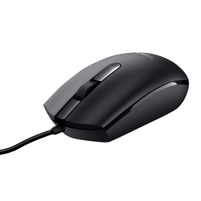 Trust Basi ratón Oficina Ambidextro USB tipo A Óptico 1200 DPI