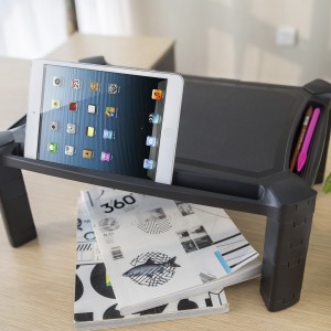 AISENS Soporte Elevador XL Para Monitor Portátil, Negro