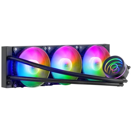 Mars Gaming ML-ONE360, Refrigeración Líquida CPU, TDP 550 W, Espejo Infinito, 3 Ventiladores FRGB Silenciosos, Multisocket