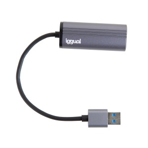 iggual Adaptador USB-A a RJ45 Gigabit Silver